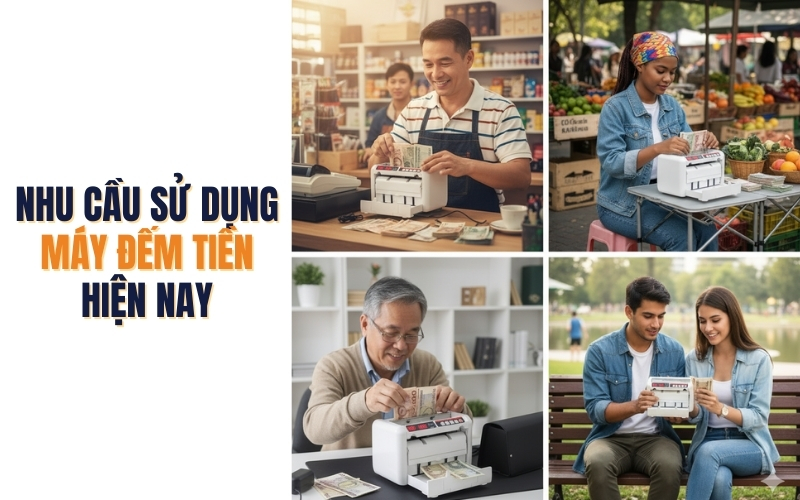 Nhu cầu sử dụng máy đếm tiền hiện nay